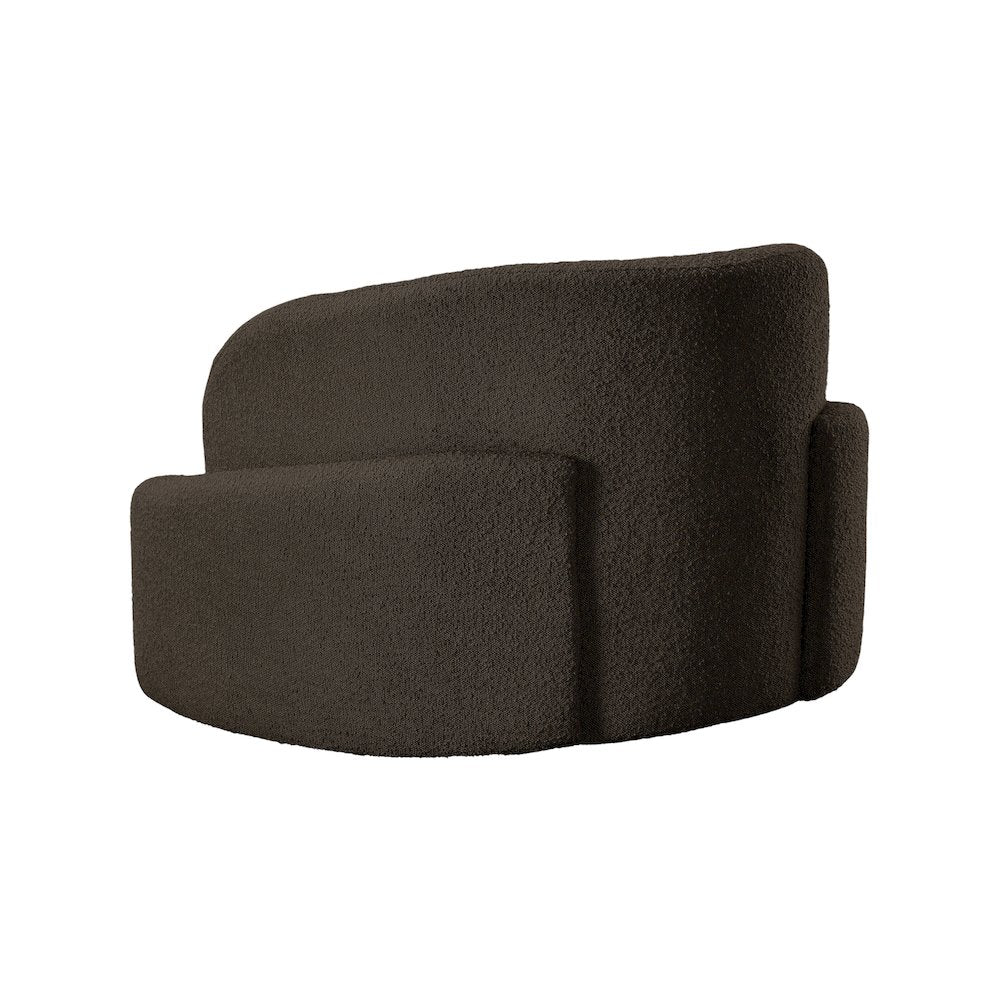 Principessa Brown Boucle Fabric Chair