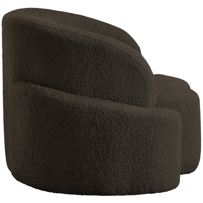Principessa Brown Boucle Fabric Chair