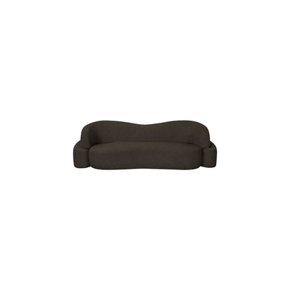 Principessa Brown Boucle Fabric Sofa