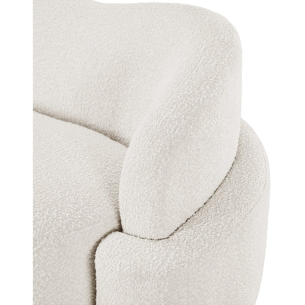 Principessa Cream Boucle Fabric Chair