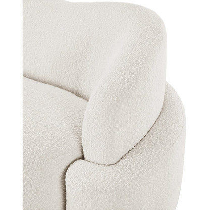 Principessa Cream Boucle Fabric Chair