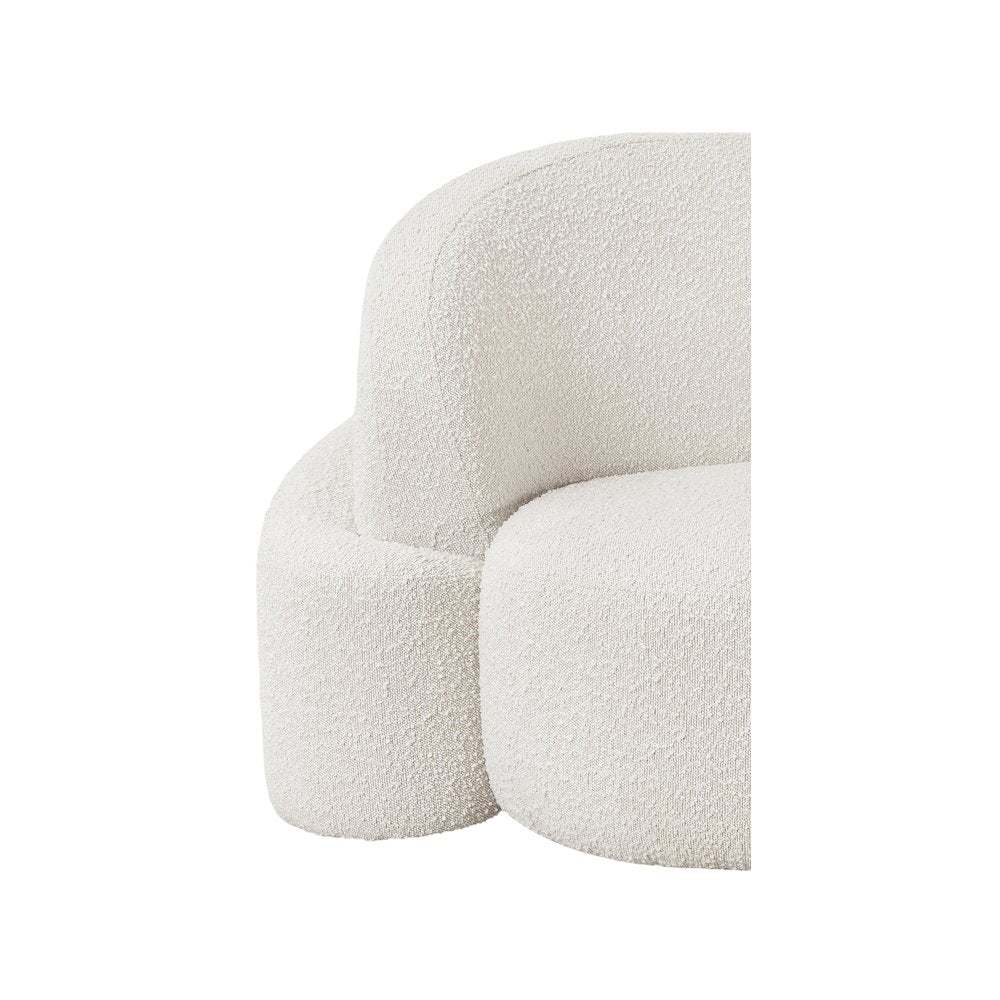 Principessa Cream Boucle Fabric Chair