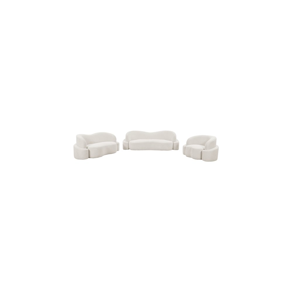 Principessa Cream Boucle Fabric Chair
