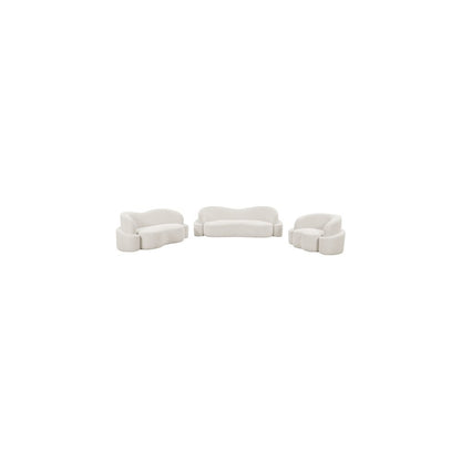Principessa Cream Boucle Fabric Chair