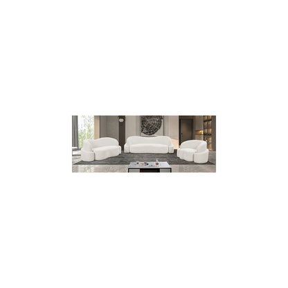 Principessa Cream Boucle Fabric Chair