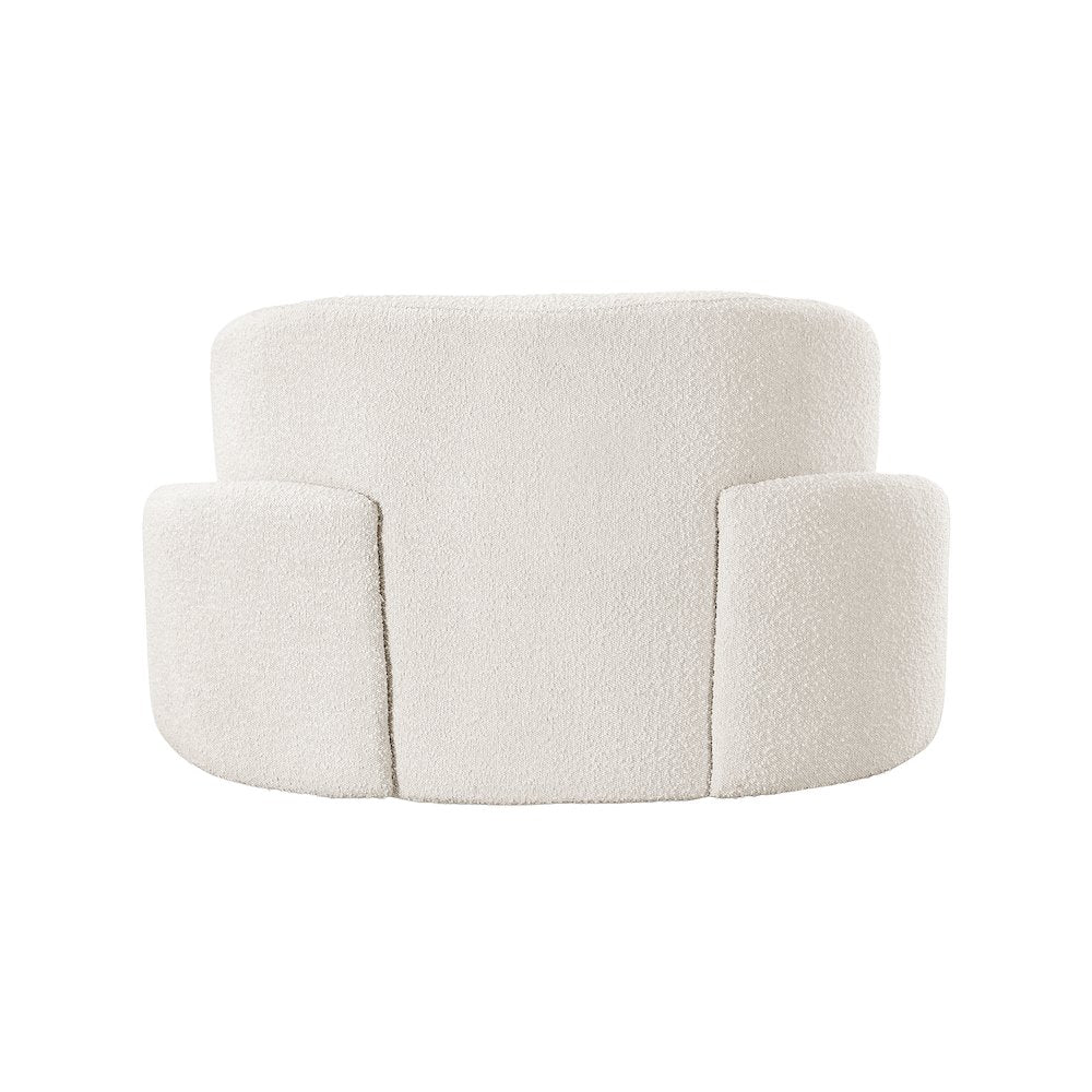 Principessa Cream Boucle Fabric Chair