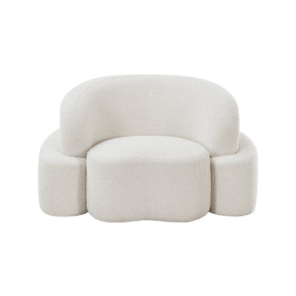 Principessa Cream Boucle Fabric Chair