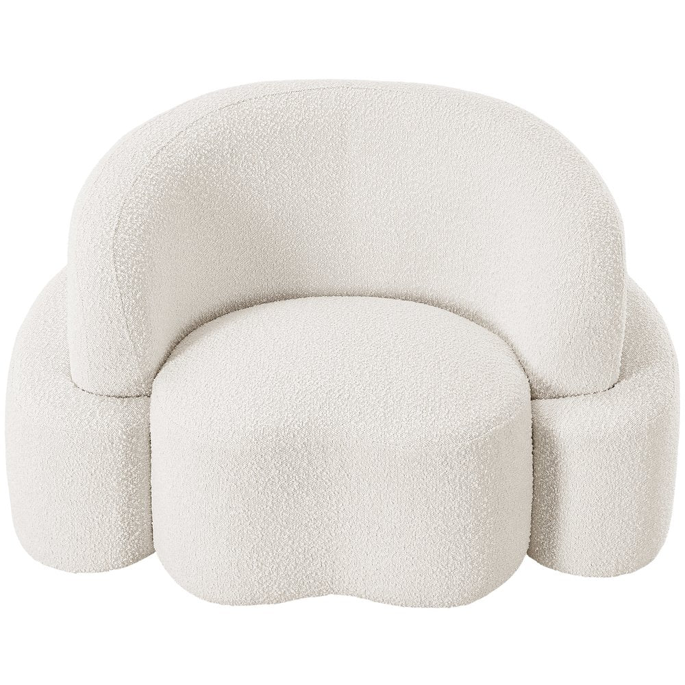 Principessa Cream Boucle Fabric Chair