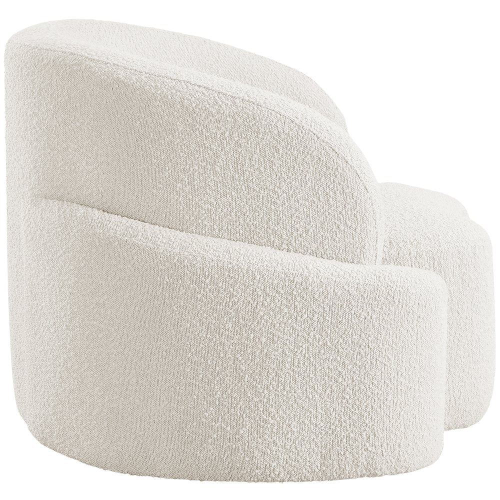 Principessa Cream Boucle Fabric Chair