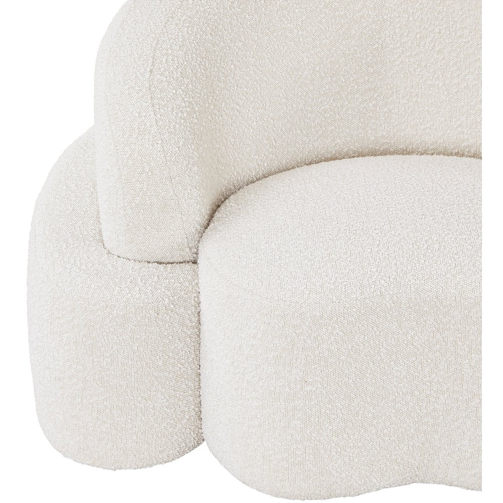 Principessa Cream Boucle Fabric Chair