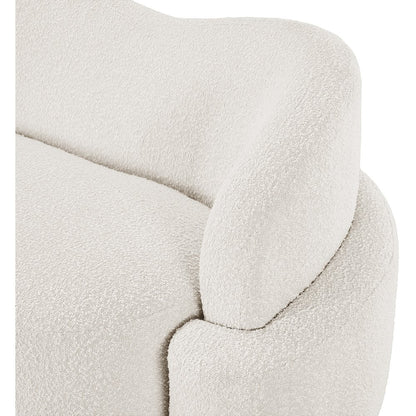 Principessa Cream Boucle Fabric Sofa