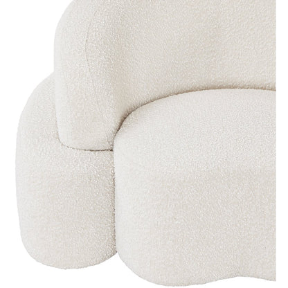 Principessa Cream Boucle Fabric Sofa