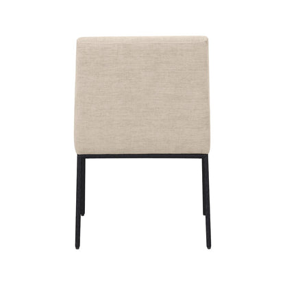 Reeves Beige Chenille Fabric Dining Chair, Set of 2