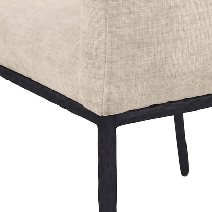 Reeves Beige Chenille Fabric Dining Chair, Set of 2