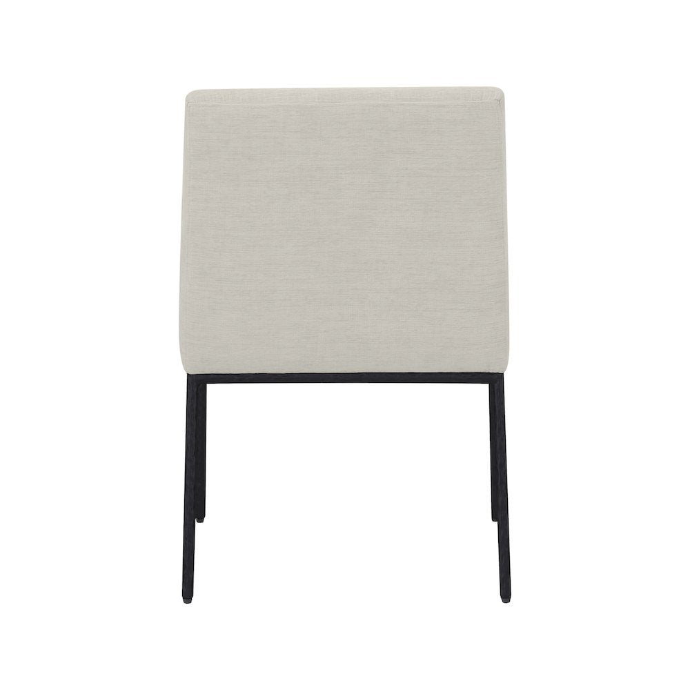 Reeves Cream Chenille Fabric Dining Chair, Set of 2