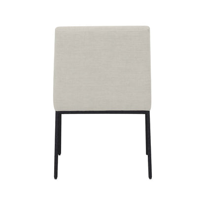 Reeves Cream Chenille Fabric Dining Chair, Set of 2