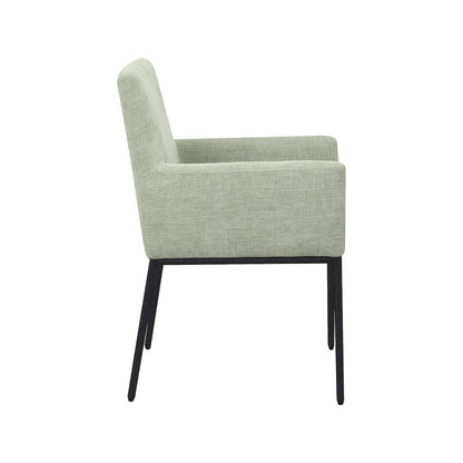 Reeves Mint Chenille Fabric Dining Chair, Set of 2