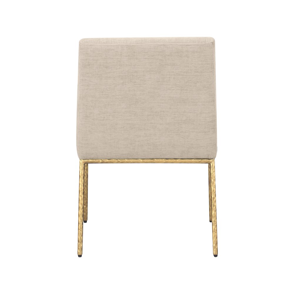 Reeves Beige Chenille Fabric Dining Chair, Set of 2