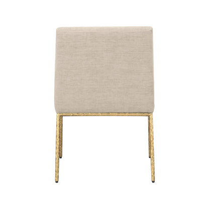 Reeves Beige Chenille Fabric Dining Chair, Set of 2