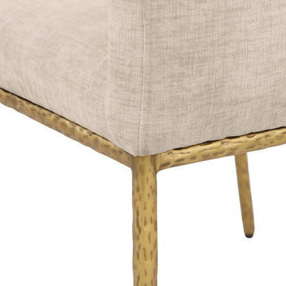 Reeves Beige Chenille Fabric Dining Chair, Set of 2