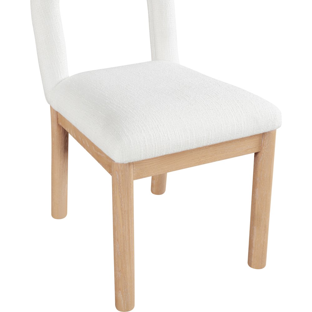 Conrad Cream Linen Textured Fabric Dining Chair