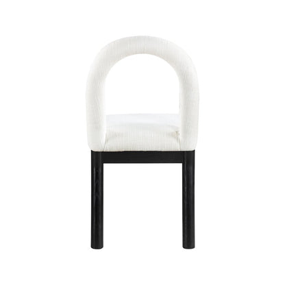Conrad Cream Linen Textured Fabric Dining Chair