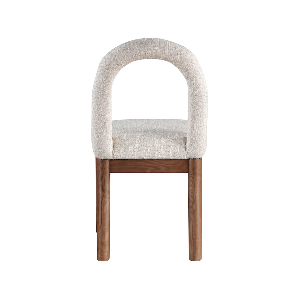 Conrad Beige Linen Textured Fabric Dining Chair