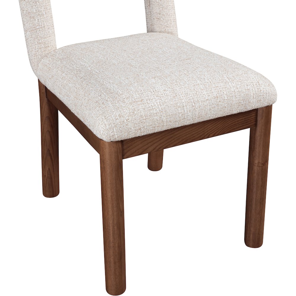 Conrad Beige Linen Textured Fabric Dining Chair