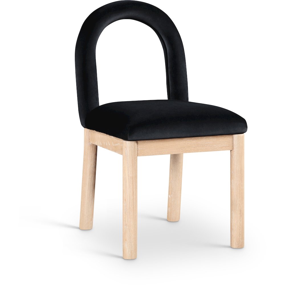 Conrad Black Velvet Dining Chair