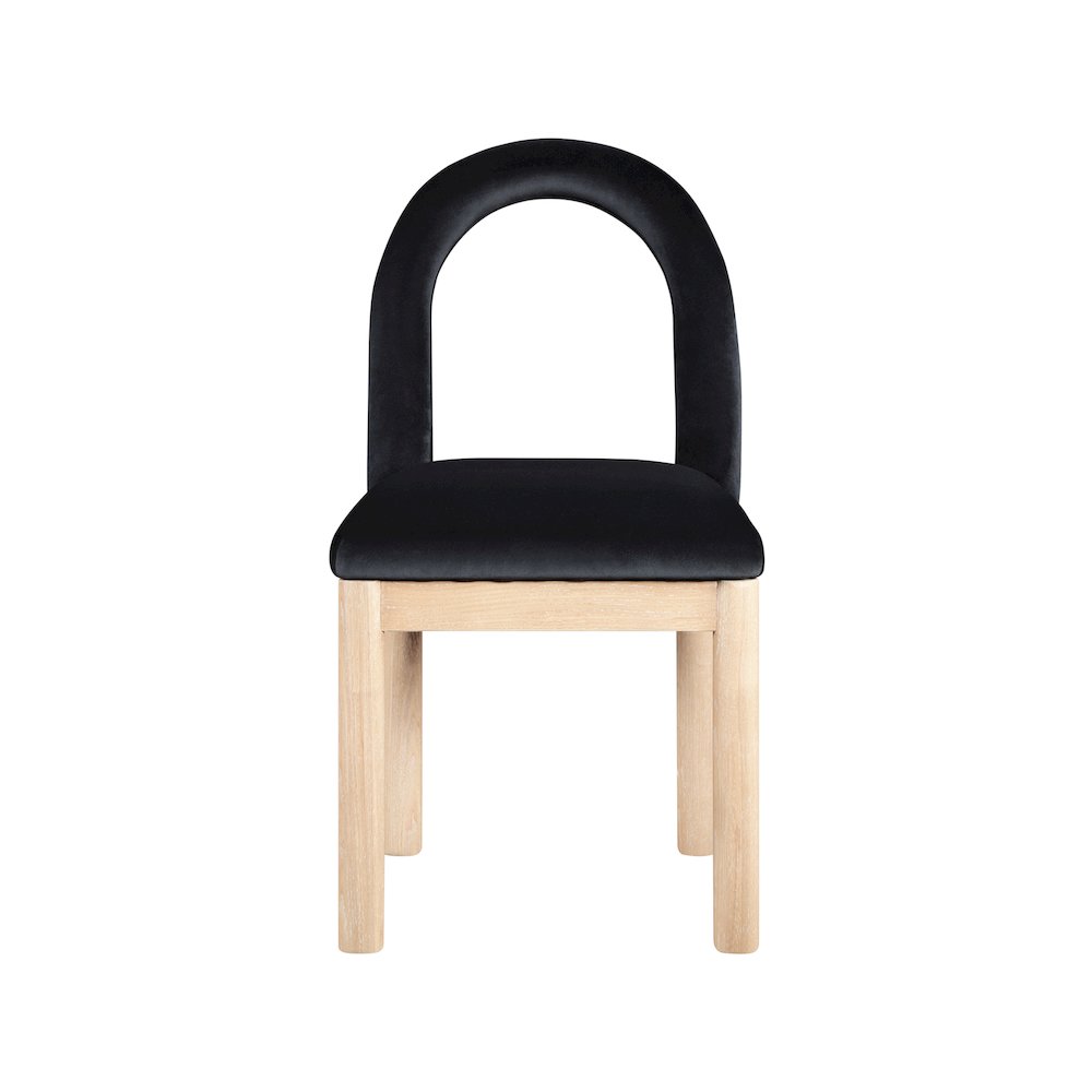 Conrad Black Velvet Dining Chair