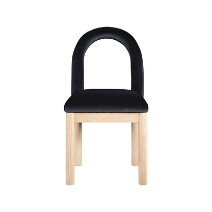 Conrad Black Velvet Dining Chair