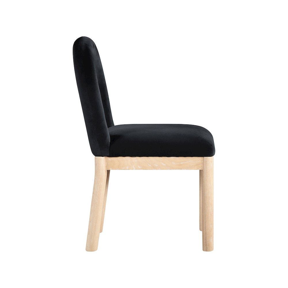 Conrad Black Velvet Dining Chair