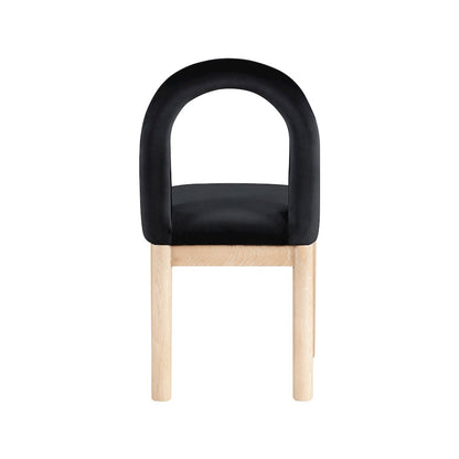 Conrad Black Velvet Dining Chair