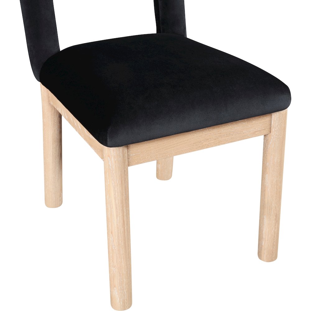 Conrad Black Velvet Dining Chair