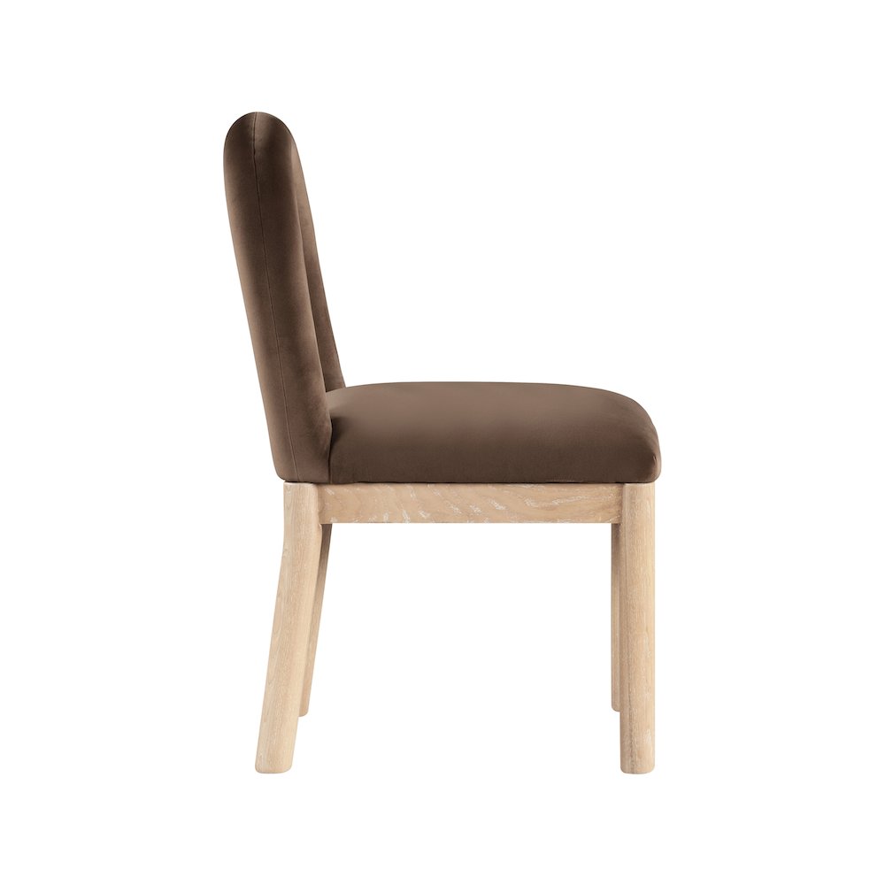 Conrad Brown Velvet Dining Chair