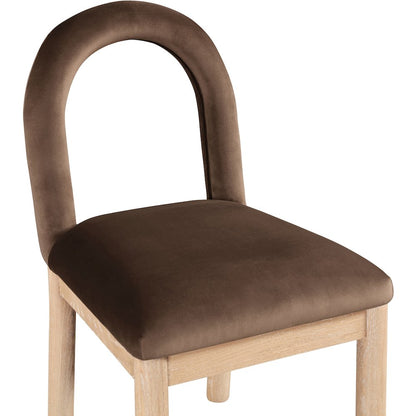 Conrad Brown Velvet Dining Chair