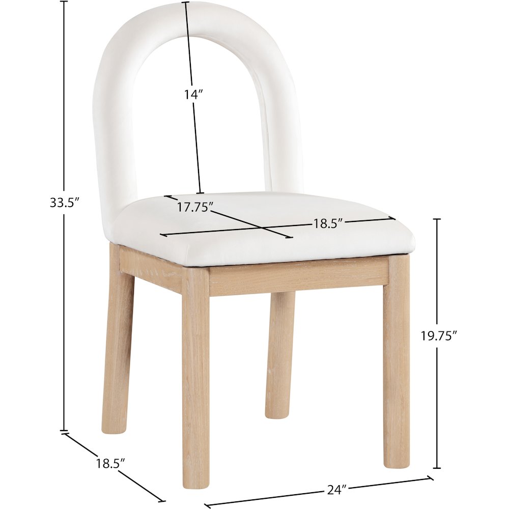 Conrad Cream Velvet Dining Chair