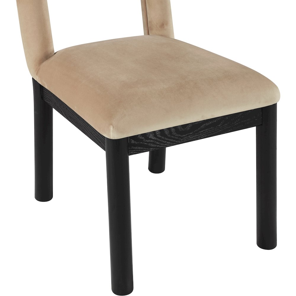 Conrad Beige Velvet Dining Chair