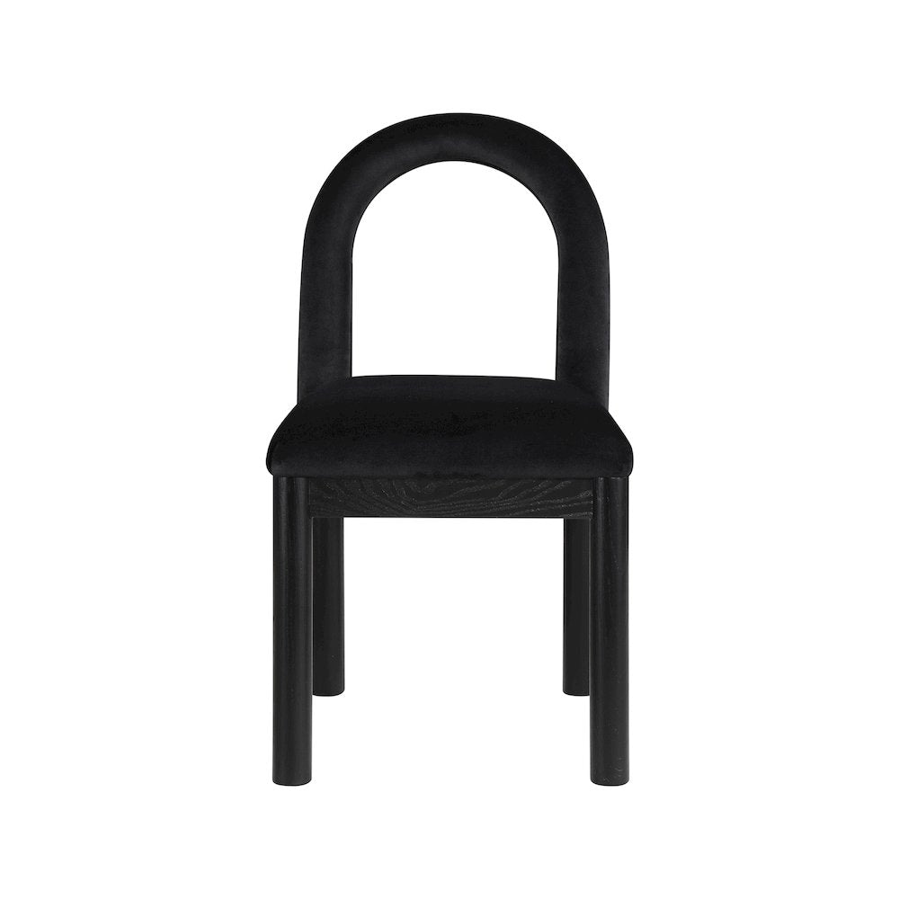 Conrad Black Velvet Dining Chair