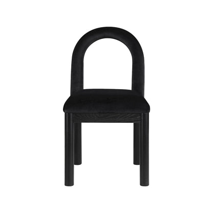 Conrad Black Velvet Dining Chair
