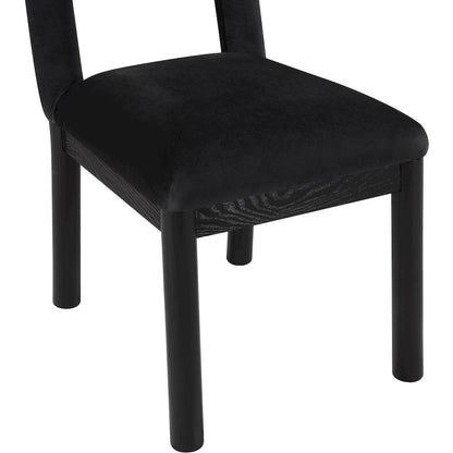 Conrad Black Velvet Dining Chair