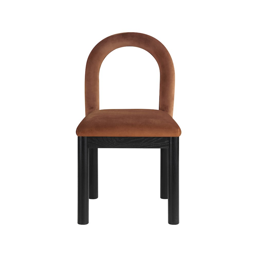 Conrad Cognac Velvet Dining Chair
