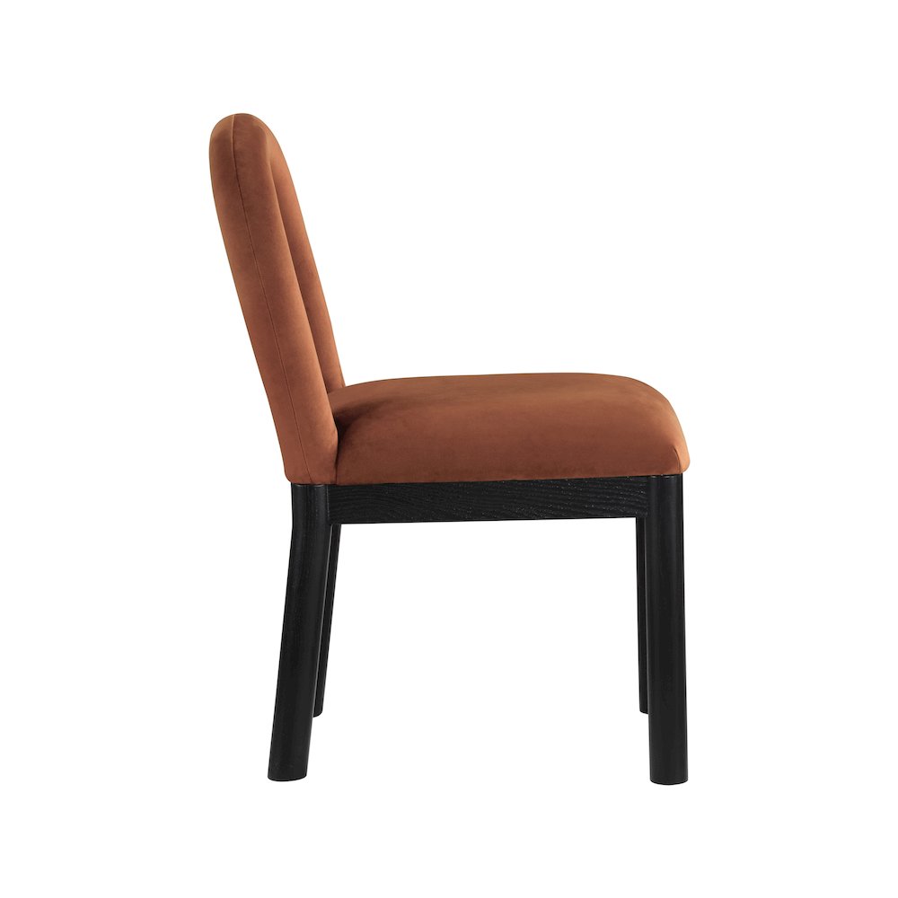 Conrad Cognac Velvet Dining Chair