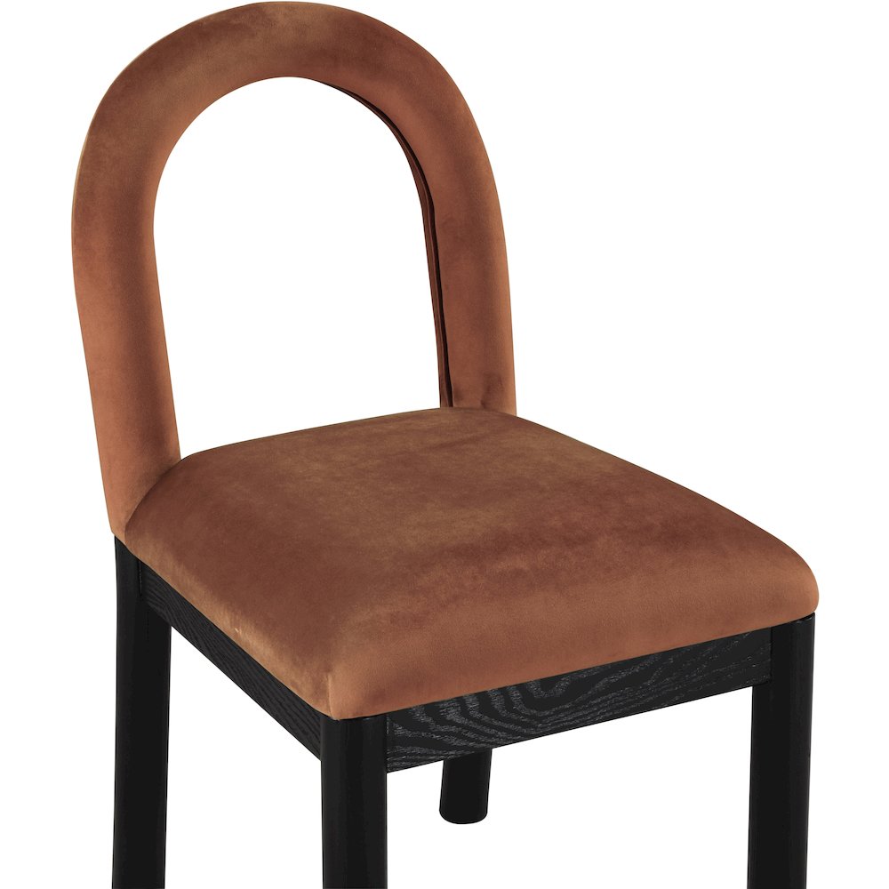 Conrad Cognac Velvet Dining Chair
