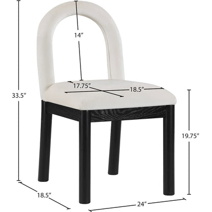 Conrad Cream Velvet Dining Chair