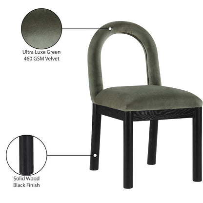 Conrad Green Velvet Dining Chair