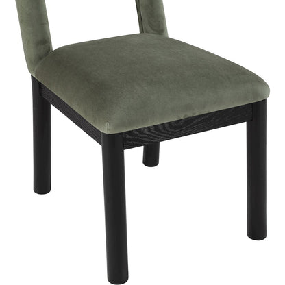 Conrad Green Velvet Dining Chair