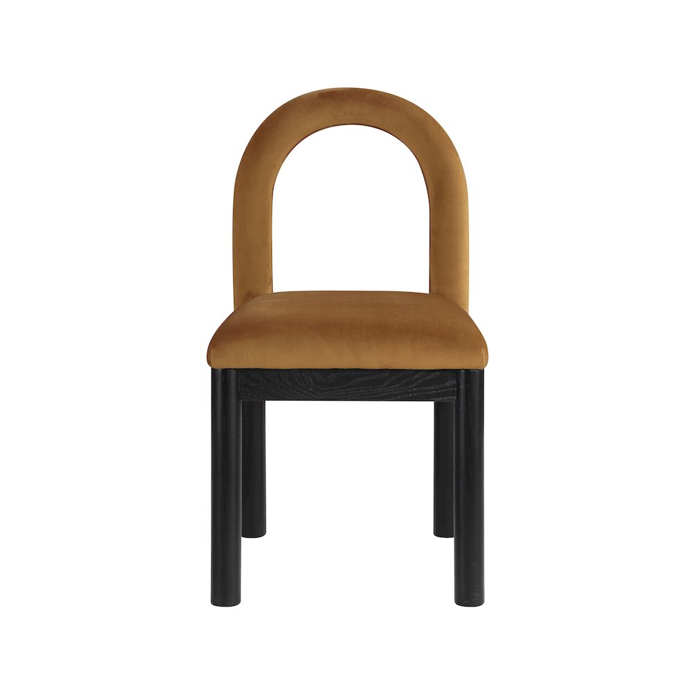 Conrad Saddle Velvet Dining Chair