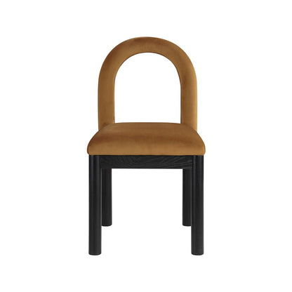 Conrad Saddle Velvet Dining Chair