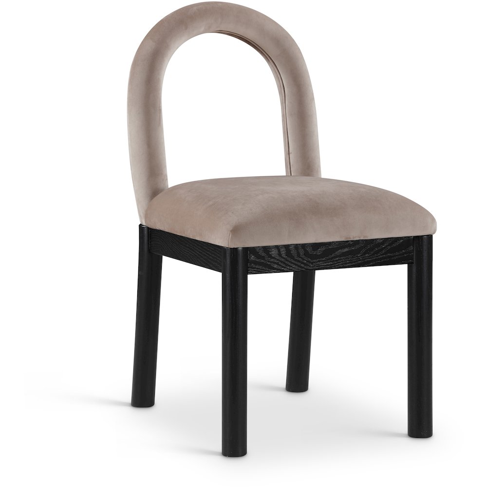 Conrad Taupe Velvet Dining Chair